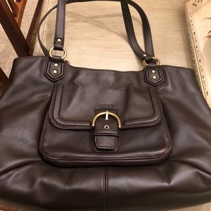 Authentic leather coach purse